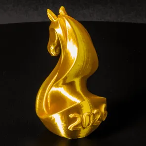 Лошадь статуэтка золотая (символ нового года 2026)